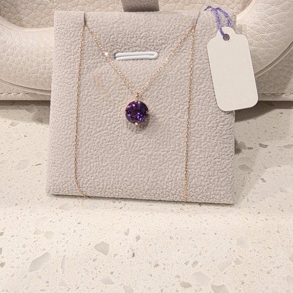 No Brand Jewelry - 💜🎶18K Real Gold Amethyst Necklace🎶💜